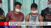 Callao: Tras persecución la Policía capturó a Los cangris de Sarita