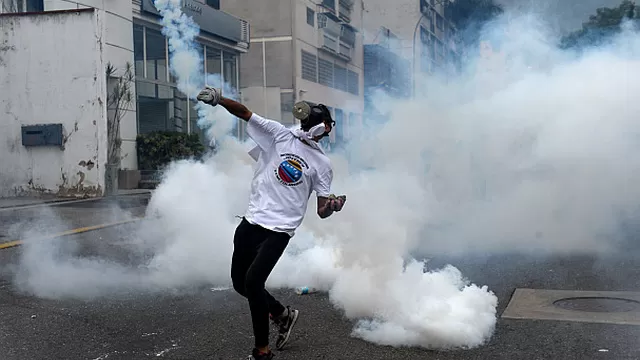 Protestas en Venezuela. Foto: AFP