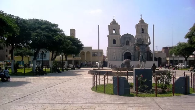 Plaza de Armas de Imperial, en Cañete. Foto referencial: muniimperial.gob.pe