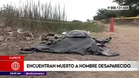 Cañete: Hallaron muerto a hombre desaparecido