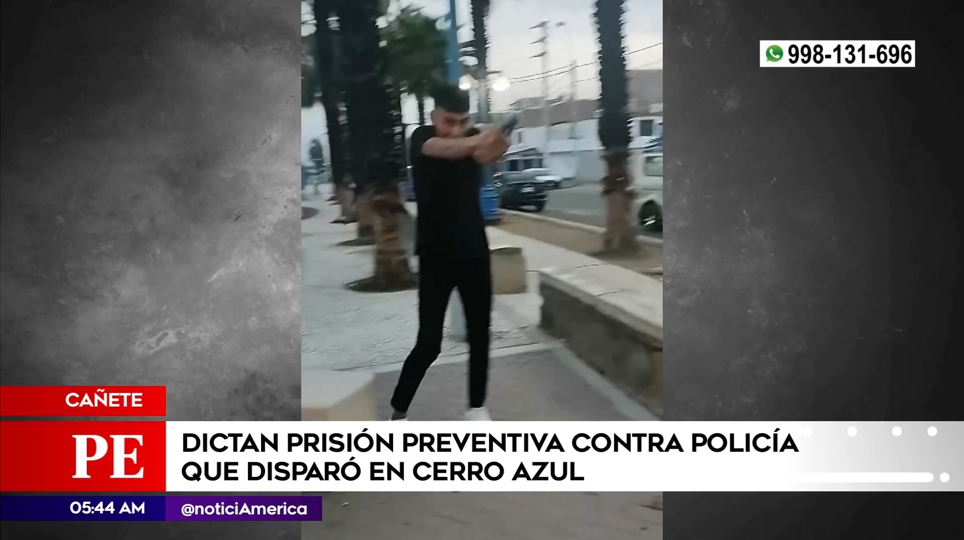 Prisión preventiva para policía que disparó en Cañete. Foto: América Noticias