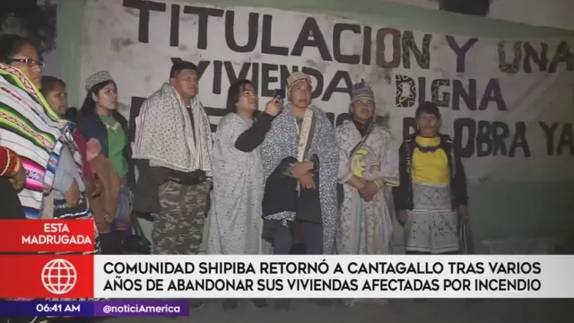 Cantagallo: comunidad shipibo-conibo exige construcción de proyecto urbanístico