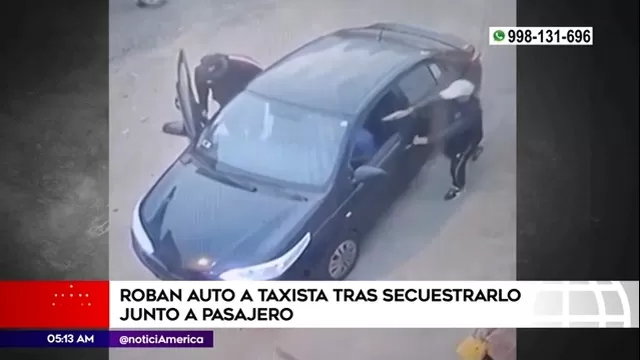 Carabayllo: Delincuentes robaron auto a taxista tras secuestrarlo junto a pasajero
