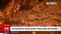 Carretera Central: Vehículos varados en Chaclacayo tras desprendimiento de piedras 