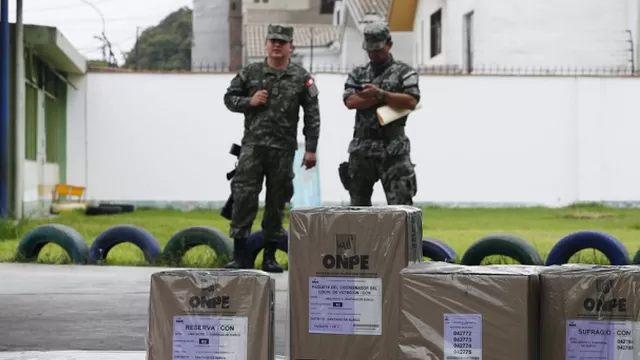 Miembros del Ejército se desplazarán a 5 mil locales de votación. Foto: El Comercio