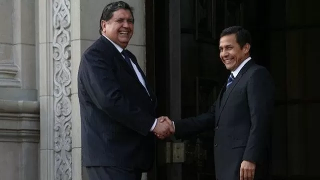 Ex presidentes Alan García y Ollanta Humala. Foto: peru.com