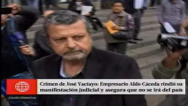 Aldo Cáceda brindó testimonio ante fiscal sobre el caso Yactayo