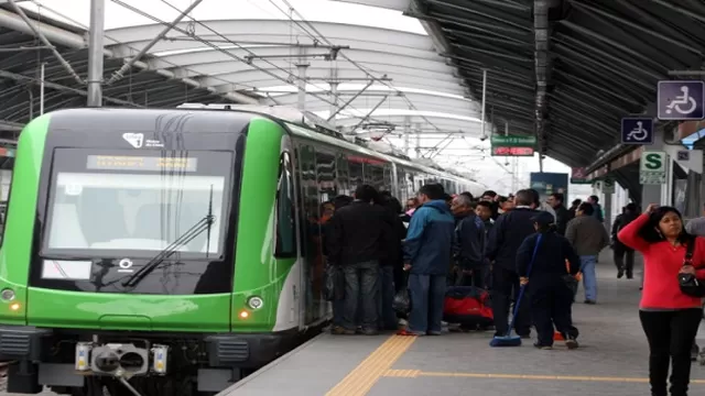 El Metro de Lima operará en horarios fraccionados este domingo. Foto: Andina