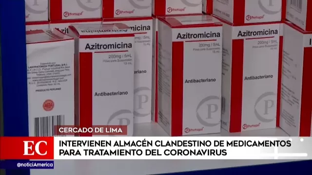 Coronavirus: Intervienen almacén clandestino de medicamentos en Cercado de Lima