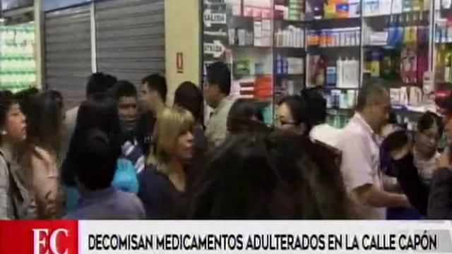 Cercado de Lima: incautan tonelada y media de medicamentos adulterados