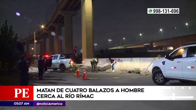 Cercado de Lima: Matan de cuatro balazos a hombre cerca del río Rímac