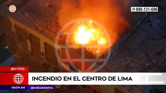 Cercado de Lima: Se registró incendio en casona