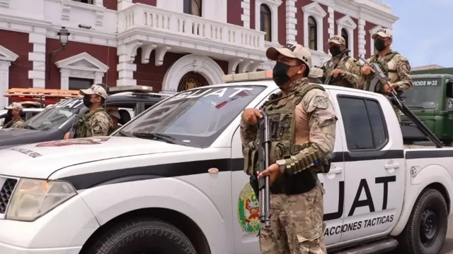 Luego de la declaratoria de emergencia en Trujillo y Pataz, se esperaba la presencia militar en la capital liberteña / Fuente: Andina