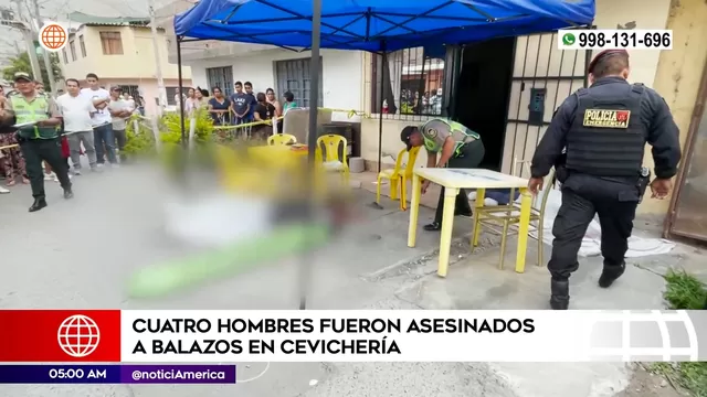 Chaclacayo: Cuatro hombres fueron asesinados a balazos en cevichería
