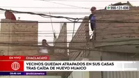 Chaclacayo: Vecinos quedaron atrapados en sus viviendas tras huaico
