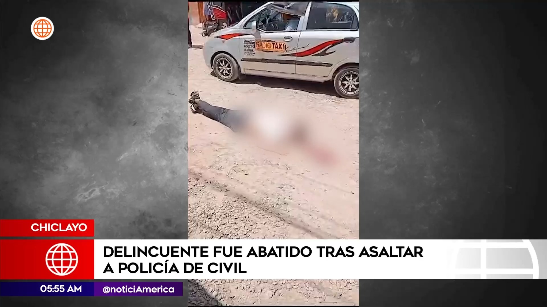 Delincuente abatido en Chiclayo. Foto: América Noticias