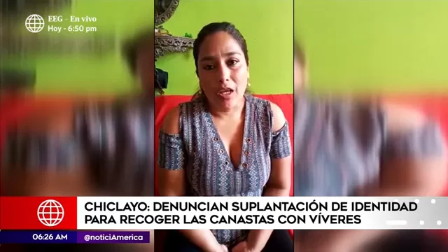 Chiclayo: Denuncian suplantación de identidad para recoger canastas con víveres