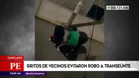 Chiclayo: Gritos de vecinos evitaron robo a transeúnte