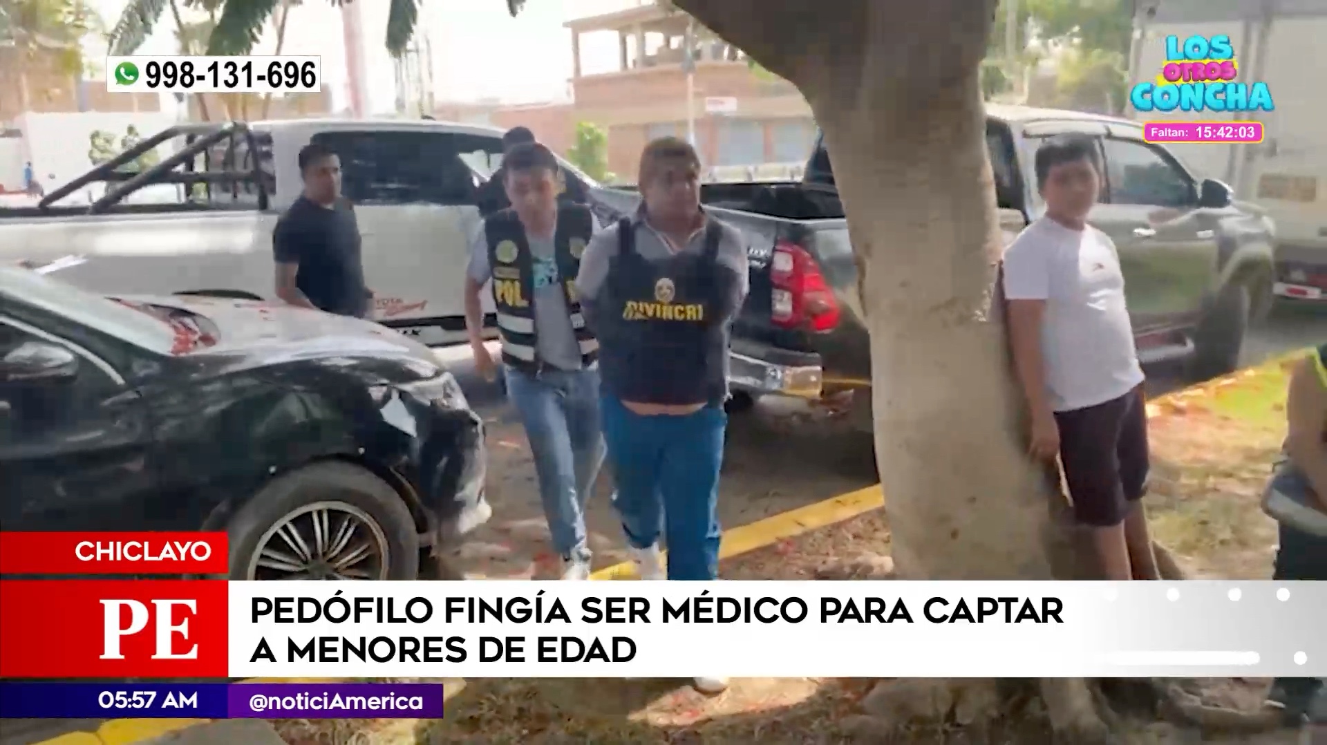 Policía capturó a pedófilo en Chiclayo. Foto: América Noticias