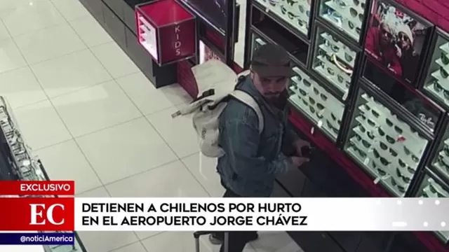 Chilenos fueron detenidos tras robar en el Aeropuerto Jorge Chávez