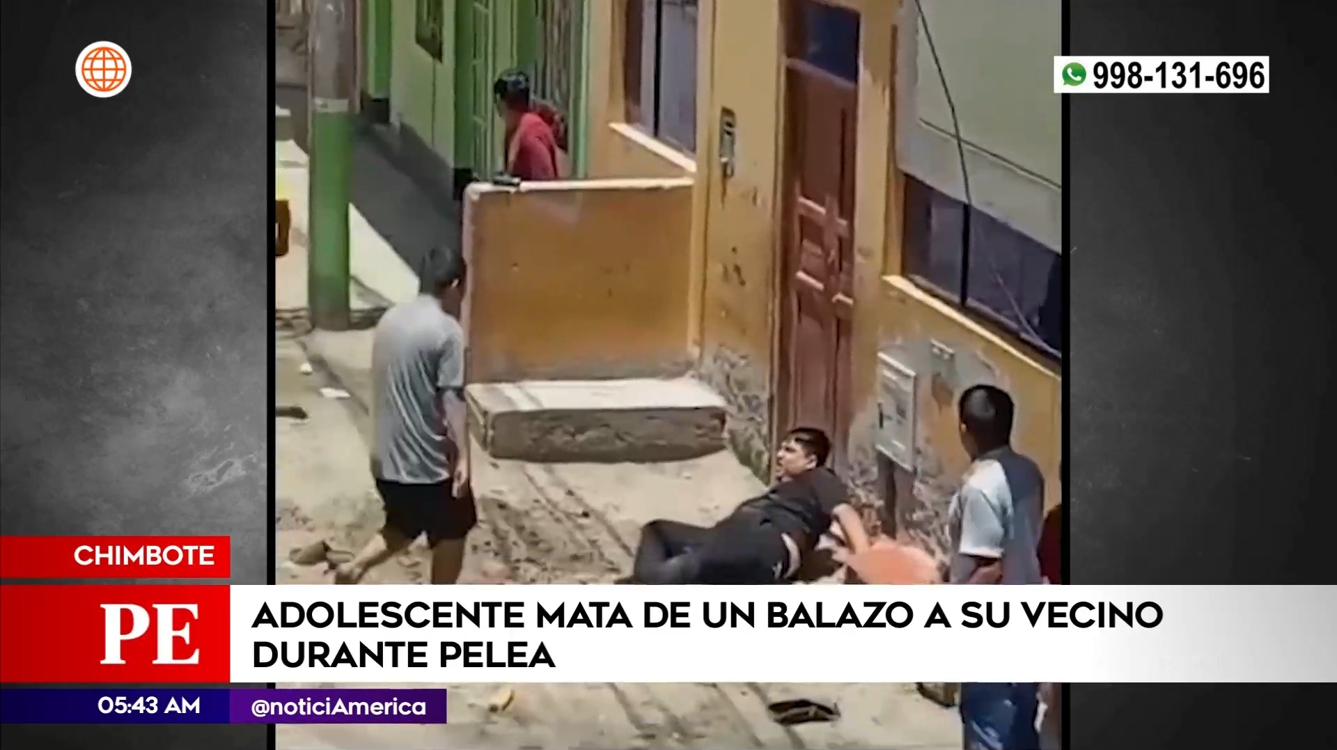 Adolescente mató a su vecino en Chimbote. Foto: América Noticias