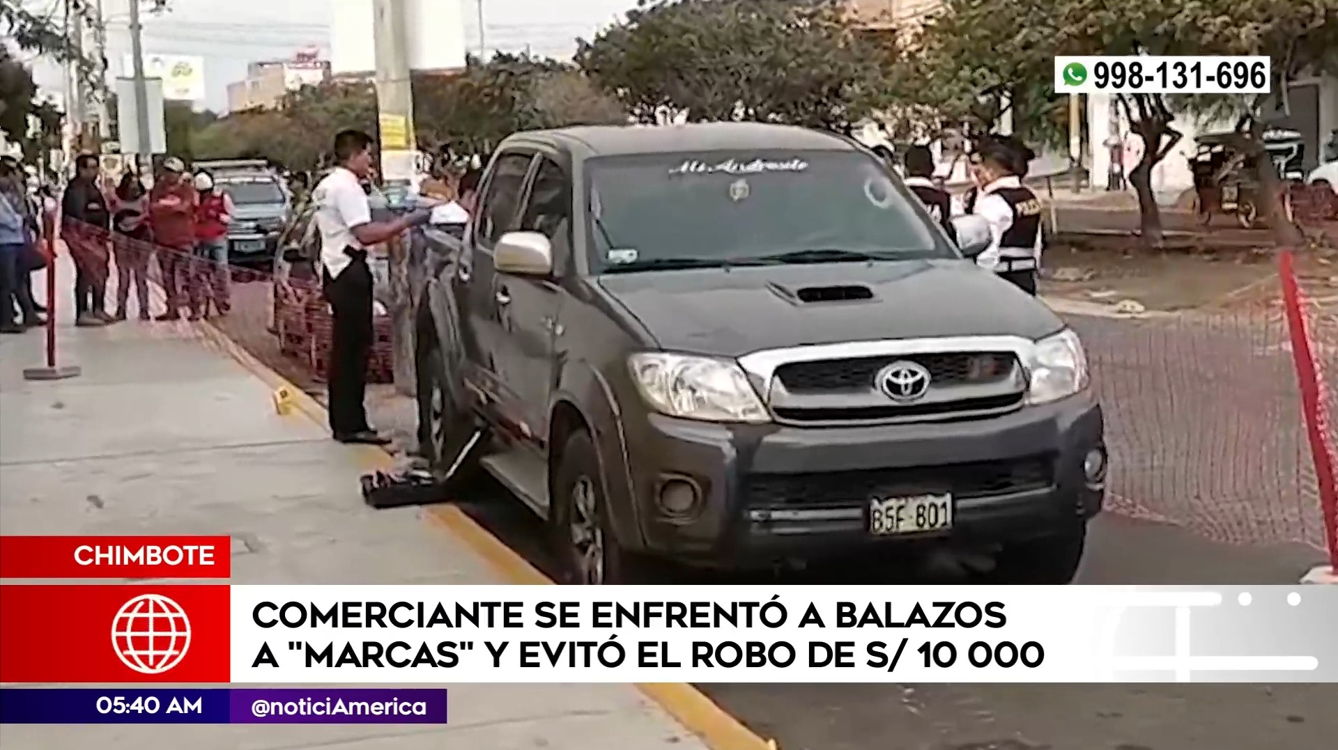 Comerciante se enfrentó a delincuentes en Chimbote. Foto: América Noticias