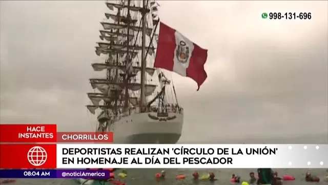 Chorrillos: Deportistas realizan ‘Círculo de la Unión’ en homenaje al Día del pescador
