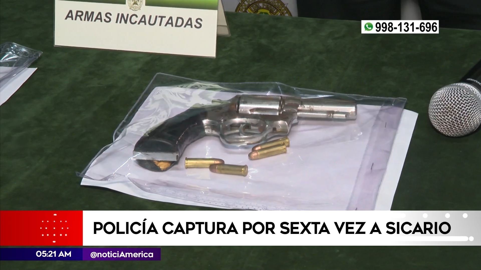 Captura de sicario en Chorrillos. Foto: América Noticias