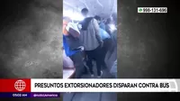 Chorrillos: Presuntos extorsionadores disparan contra bus
