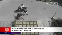 Chorrillos: Raquetero golpeó en el piso a joven para robarle celular
