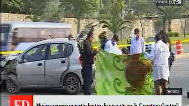 Hallaron el cadáver de una joven mujer en Chosica. Captura: América TV