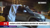 Cieneguilla: Mataron a dos hombres dentro de su vehículo
