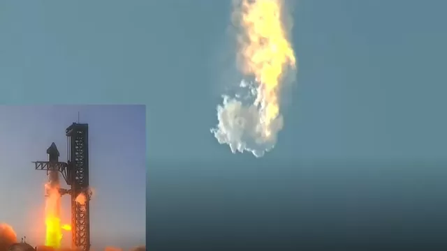 Cohete Starship explotó a sólo cuatro minutos de haber despegado / Fuente: Canal N