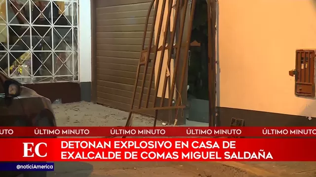Comas: Desconocido detonó explosivo en casa de exalcalde