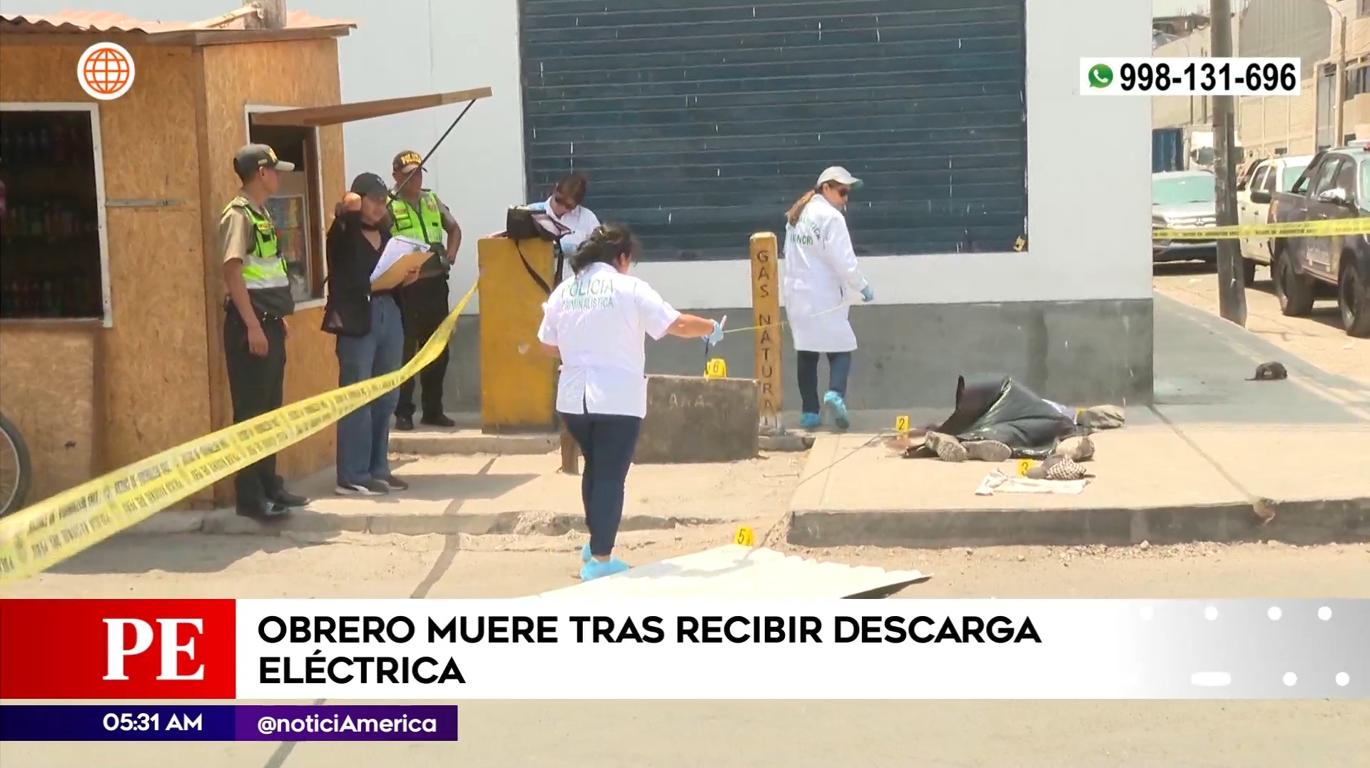 Obrero murió en Comas. Foto: América Noticias