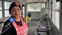 Comas: Pareja de esposos convirtió un bus de transporte público en una cocina