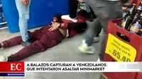 Comas: Policía capturó a balazos a venezolanos que intentaron asaltar un minimarket