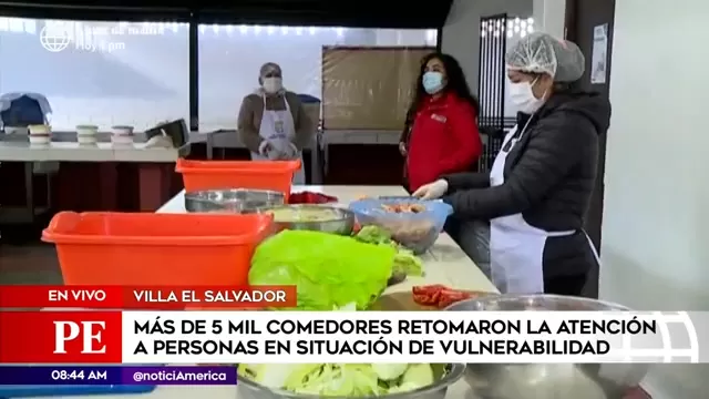 Comedor Popular de Villa El Salvador aplica nuevo protocolo para entrega de alimentos