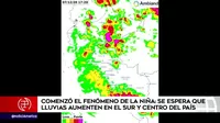 Comenzó el fenómeno de La Niña: Se espera aumento de lluvias en el sur y centro del país