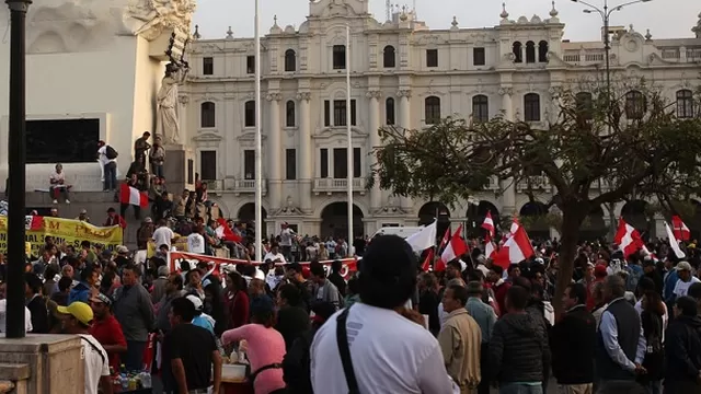 Concentración será en la plaza San Martín. Foto referencial: Andina