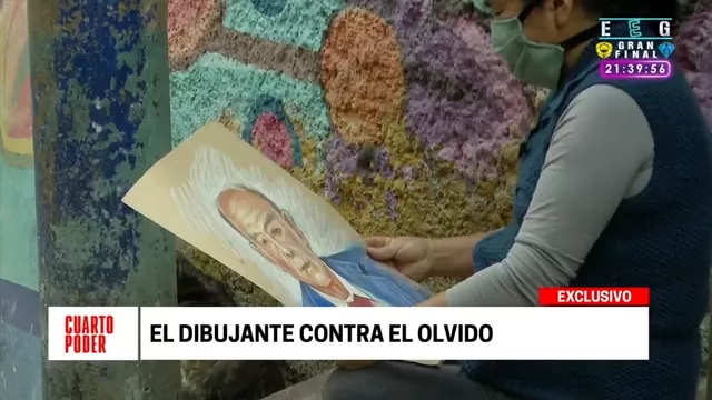 Coronavirus: Conoce al artista que dibuja a los fallecidos del Cerro San Cristóbal