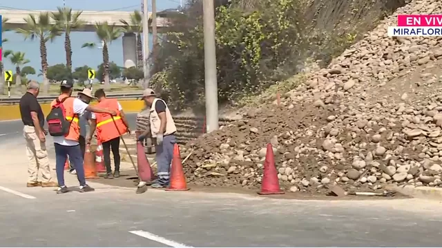 Costa Verde: Deslizamiento de rocas tras sismo en Lima