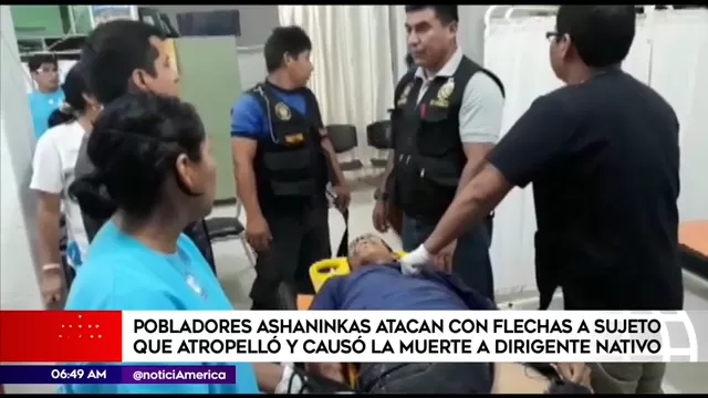 Cusco: asháninkas atacan con flechas a joven que atropelló a dirigente nativo