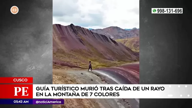 Cusco: Guía turístico murió tras caída de rayo en Montaña de Siete Colores