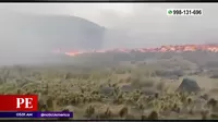 Cusco: Incendio forestal continúa destruyendo terrenos de cultivos