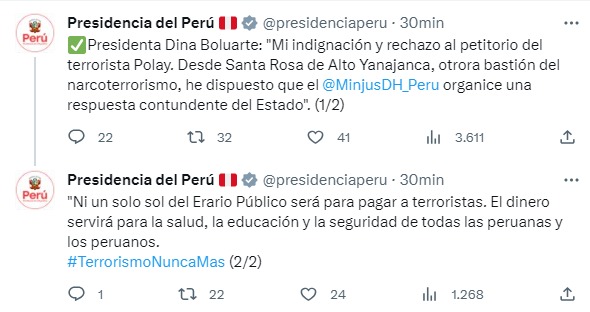 Foto: Presidencia Perú/Twitter 