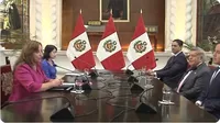 Dina Boluarte y Alianza para el Progreso sostuvieron reunión en Palacio de Gobierno