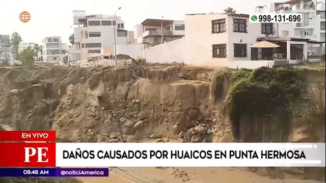 Dueño de vivienda a punto de caer en Punta Hermosa: "Vivo aquí con mi familia todo el año, no es que veraneo"
