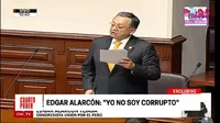 Edgar Alarcón: "Yo no soy corrupto"