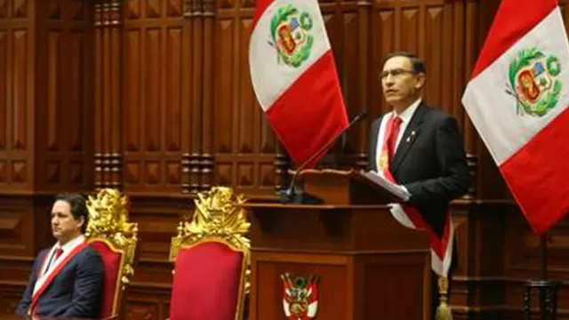 El 28 de julio el presidente Vizcarra anunció las medidas de reforma. Foto: Congreso 